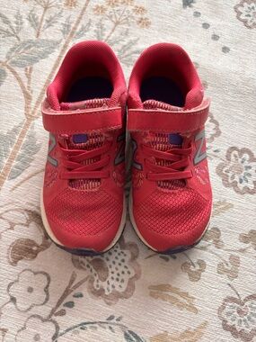 New Balance Girls Pink Velcro Athletic Sneakers